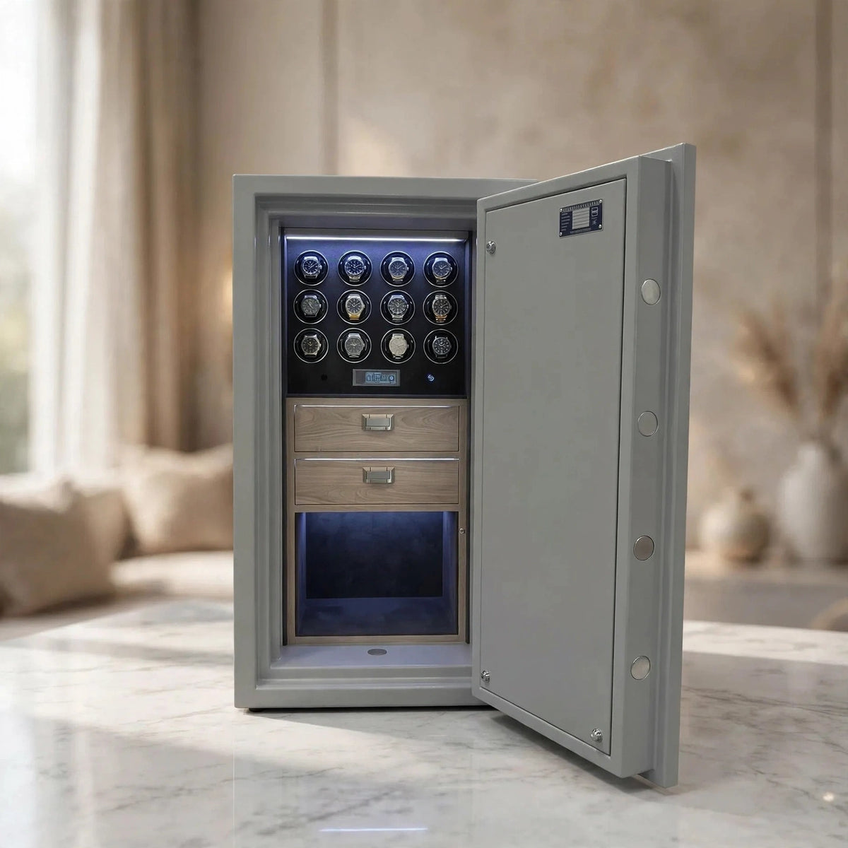 Tempus 12-Watch Winder Safe – Grade 4, £600,000 Insurance Rated