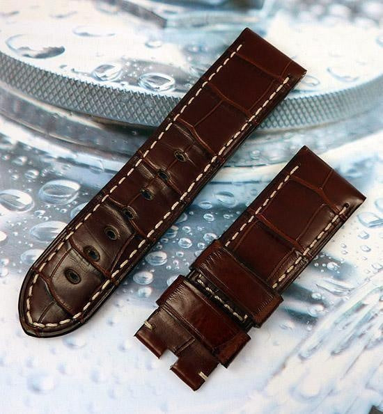 Dark Brown Alligator 24-22 mm Panerai Strap