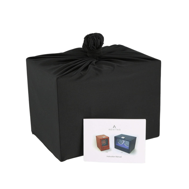 Watch Winder Cognac Brown Genuine Leather Brown Velvet Lining by Aevitas - Swiss Watch Store UK