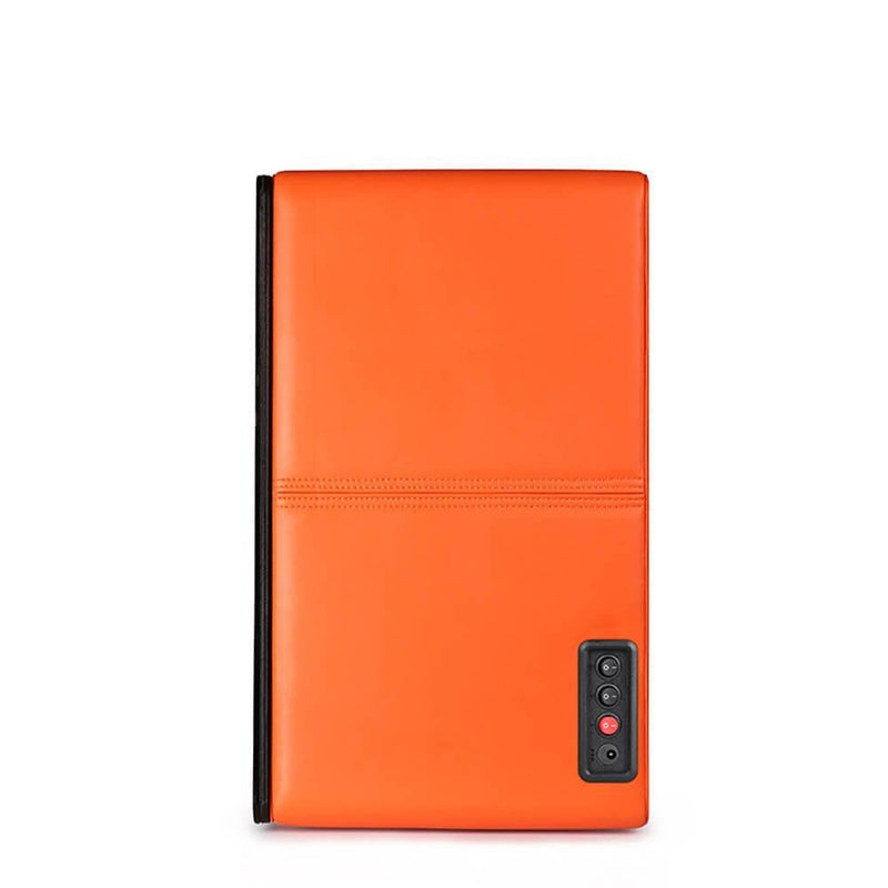 Watch Winder Safe in Orange Leather for 8 Watches by Aevitas
