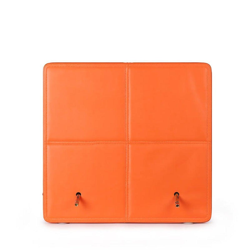 Watch Winder Safe in Orange Leather for 8 Watches by Aevitas