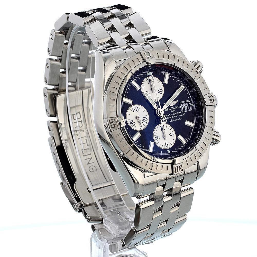 Breitling Chronomat Evolution 44 Stainless Steel A13356 with Service Box and Papers