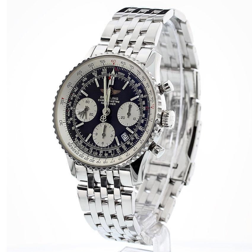 Breitling Navitimer Steel Automatic Mens Watch A23322 Box-Papers MINT