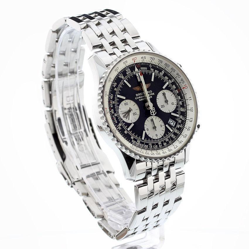 Breitling Navitimer Steel Automatic Mens Watch A23322 Box-Papers MINT