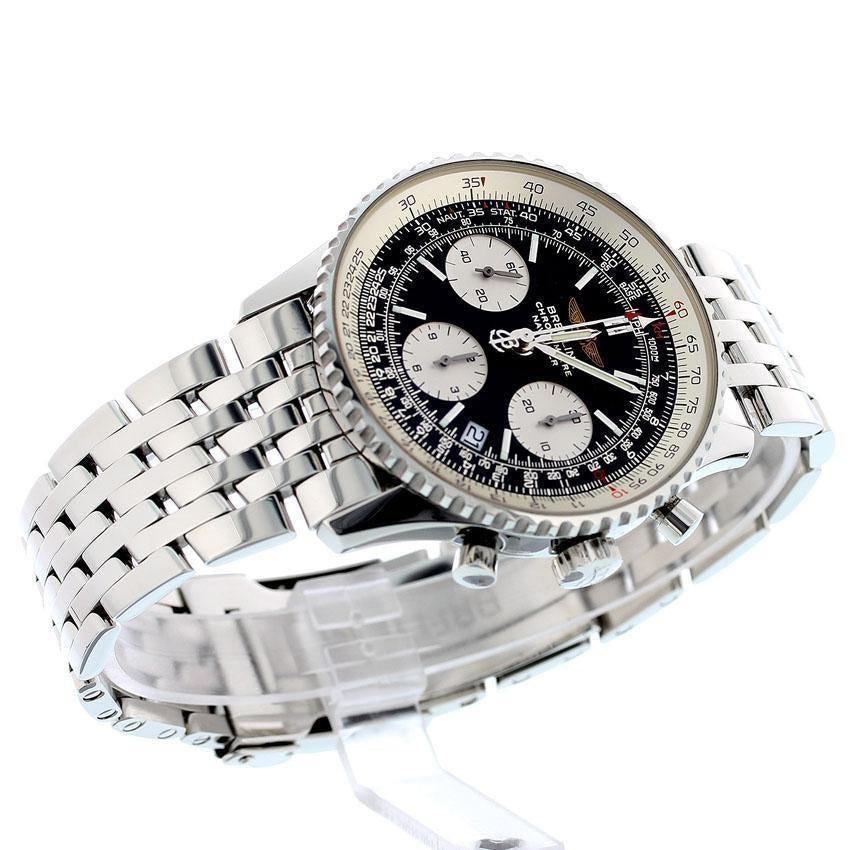 Breitling Navitimer Steel Automatic Mens Watch A23322 Box-Papers MINT