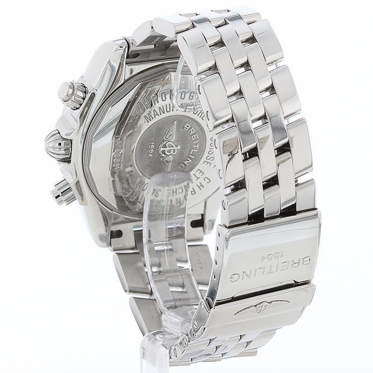 Breitling Chronomat Evolution 44 Stainless Steel A13356 with Box and Papers Black Numeral Dial