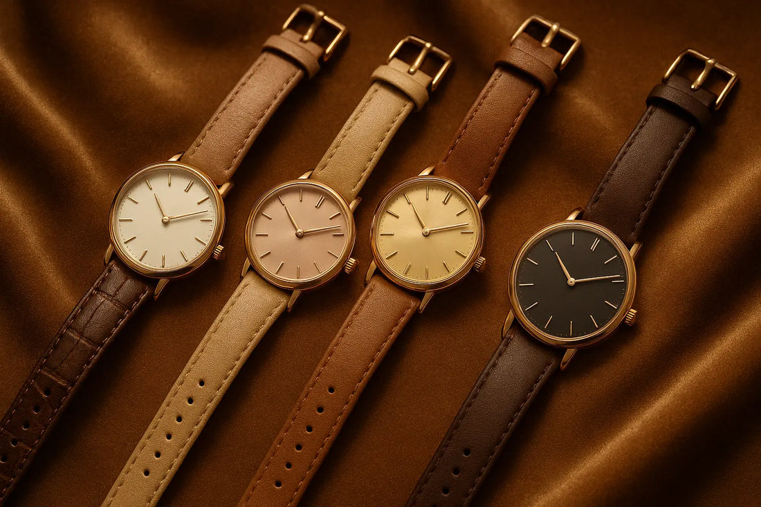 watches with leather straps for women