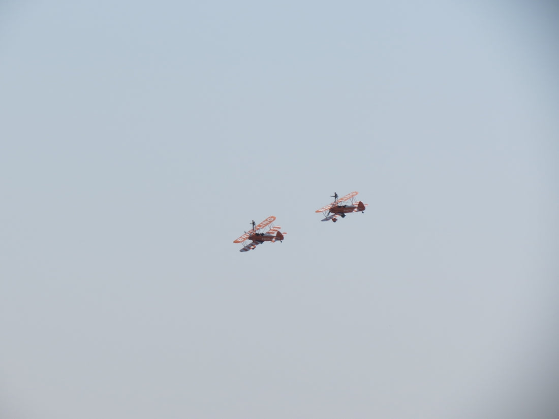 four fighter planes in mid air