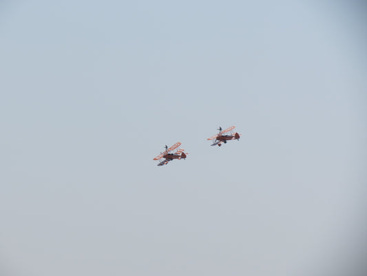 four fighter planes in mid air