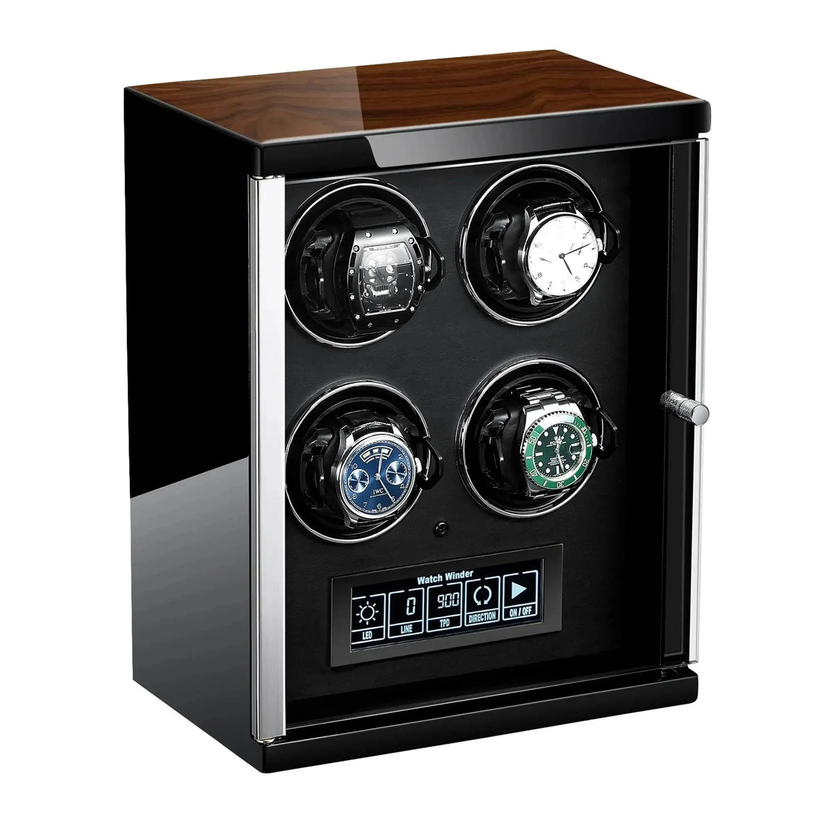 4 Watch Winder for Automatic Watches with Touch Screen Technology by Tempus