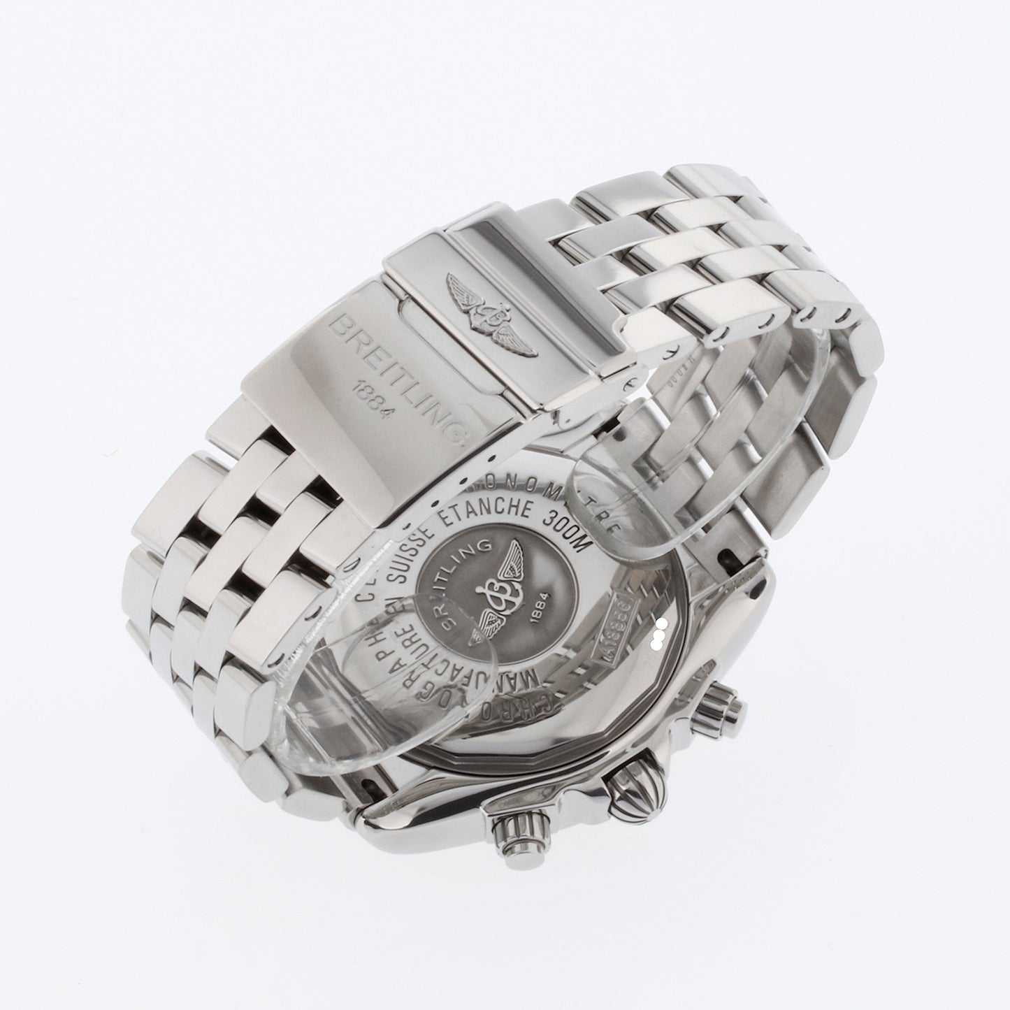 Breitling Chronomat Evolution Model Stainless Steel with White Roman Dial A13356