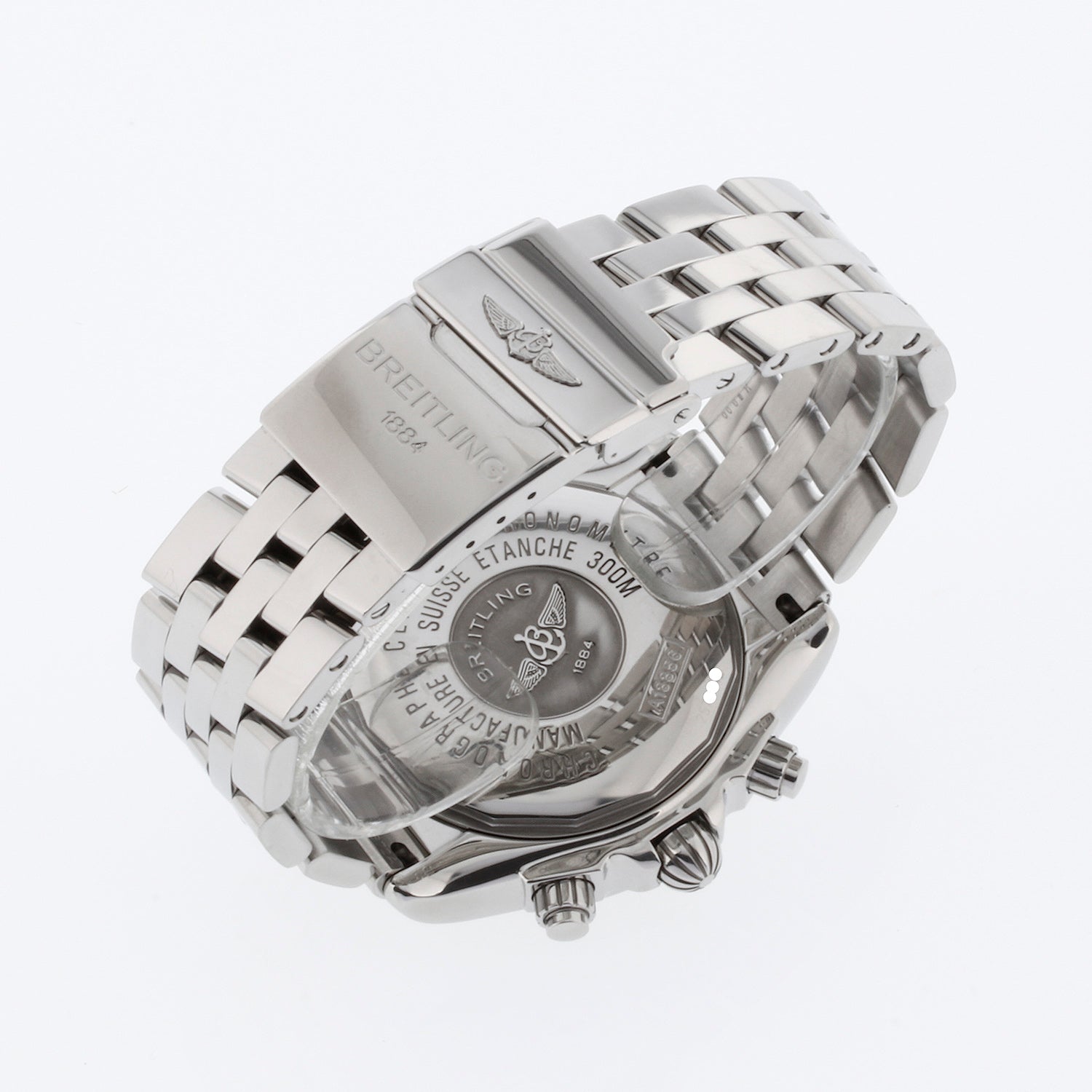 Breitling Chronomat Evolution Model Stainless Steel with White Roman Dial A13356