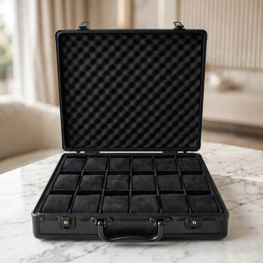Tempus 18-Watch Briefcase with Lift-Out Tray