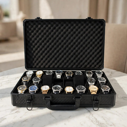Tempus 24-Watch Briefcase with Lift-Out Tray