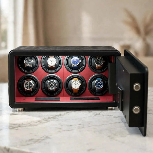 Tempus 8-Watch Winder Safe with Fingerprint & PIN Access