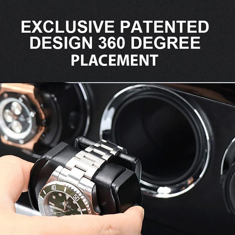 12 Watch Winder Safe Luxury Black Leather with Red Interior by Aevitas B GRADED