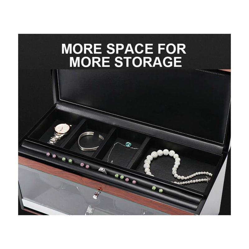 4 Watch Winder in Carbon Fibre with Extra Storage Area by Aevitas