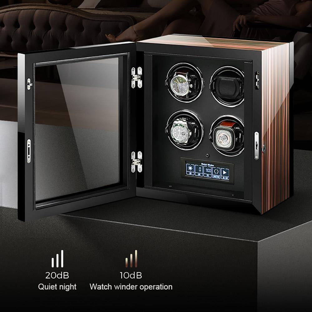 Tempus 4 Watch Winder for Automatic Watches with Touch Screen - Swiss Watch Store UK