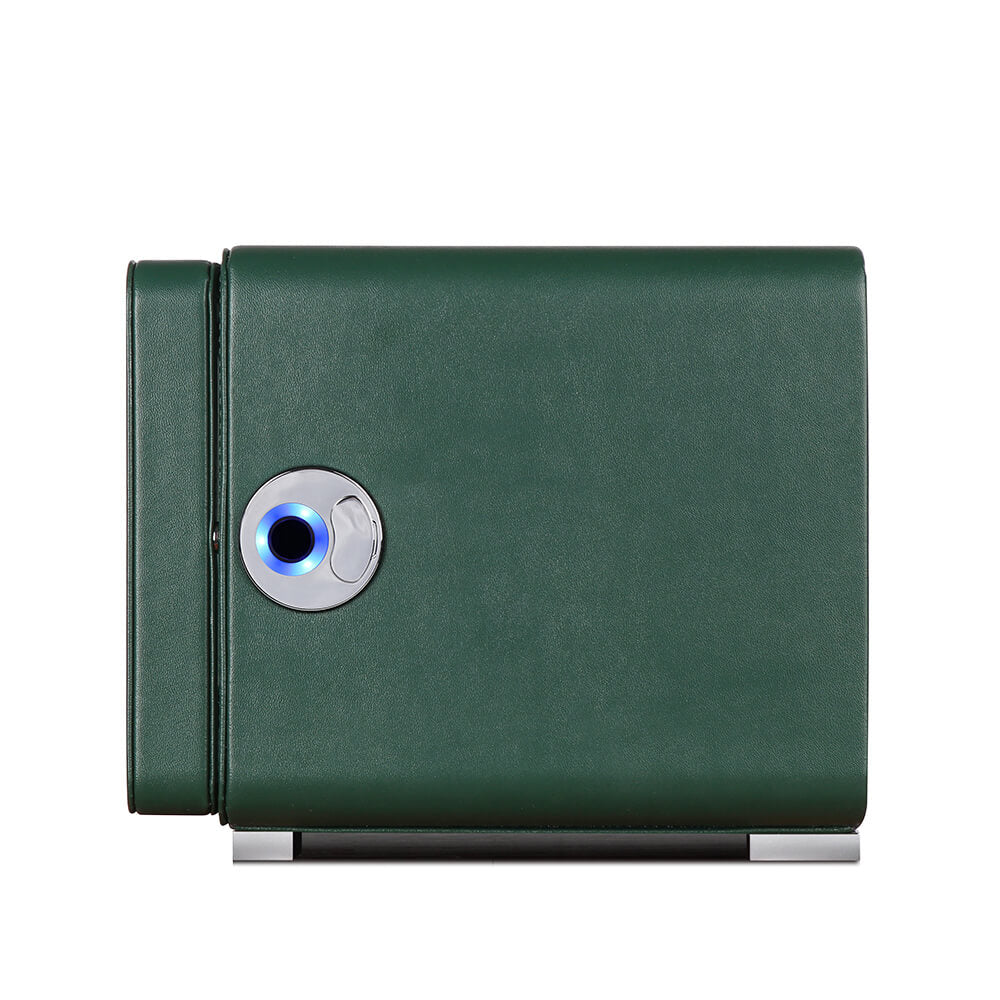 Automatic 2 Watch Winder in Dark Green Smooth Leather Finish by Aevitas