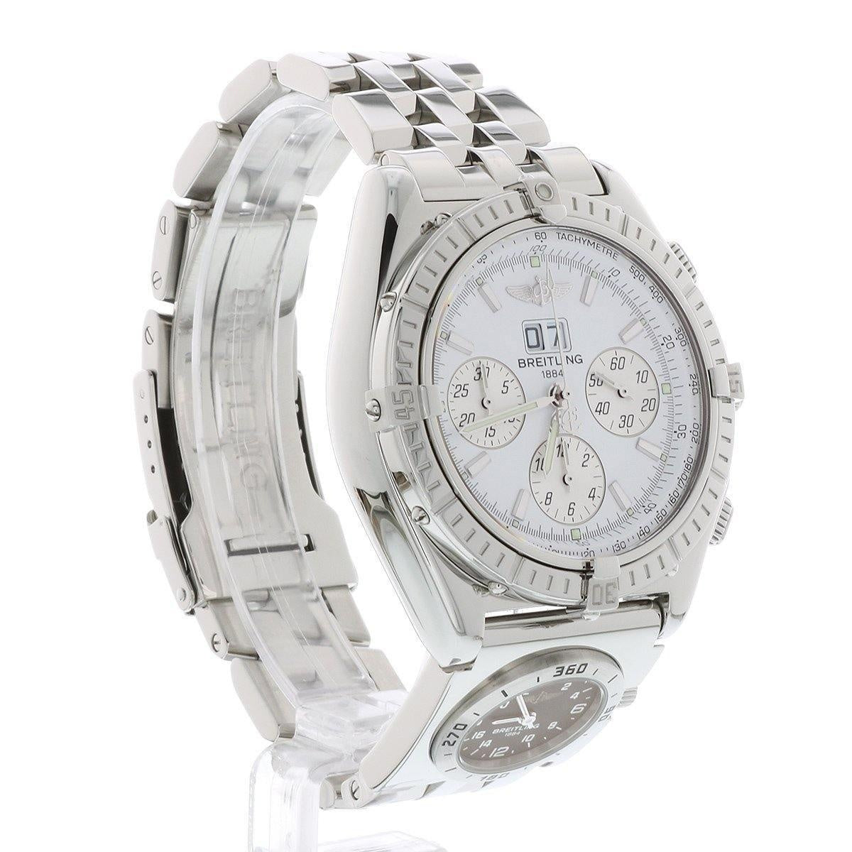 BREITLING Crosswind Special with UTC Pilot Bracelet A44355 Outstanding Condition