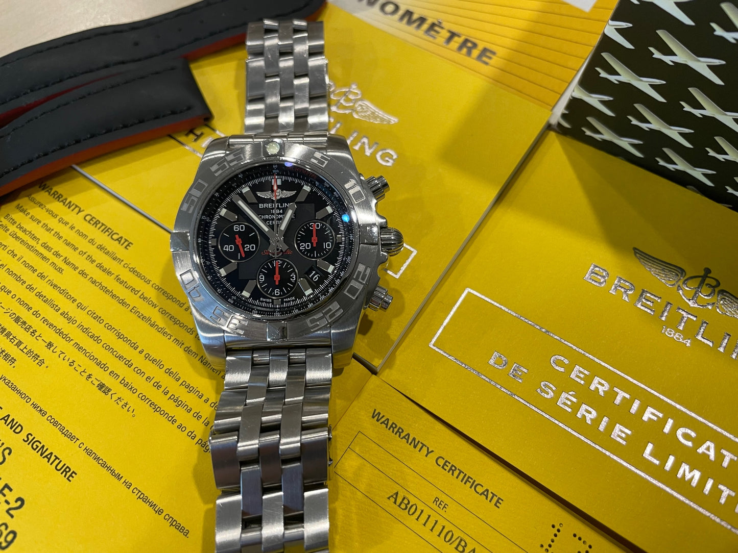 Breitling B01 Limited Edition 44 mm Box and Papers 100% Complete - Swiss Watch Store UK