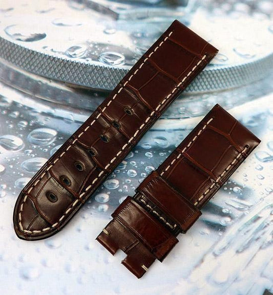 Dark Brown Alligator 24-22 mm Panerai Strap - Swiss Watch Store UK