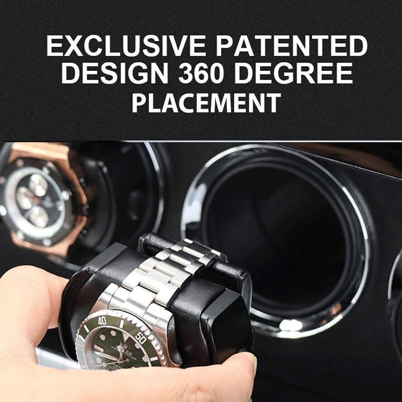 Single Watch Winder Carbon Fibre finish Mains or Battery by Aevitas
