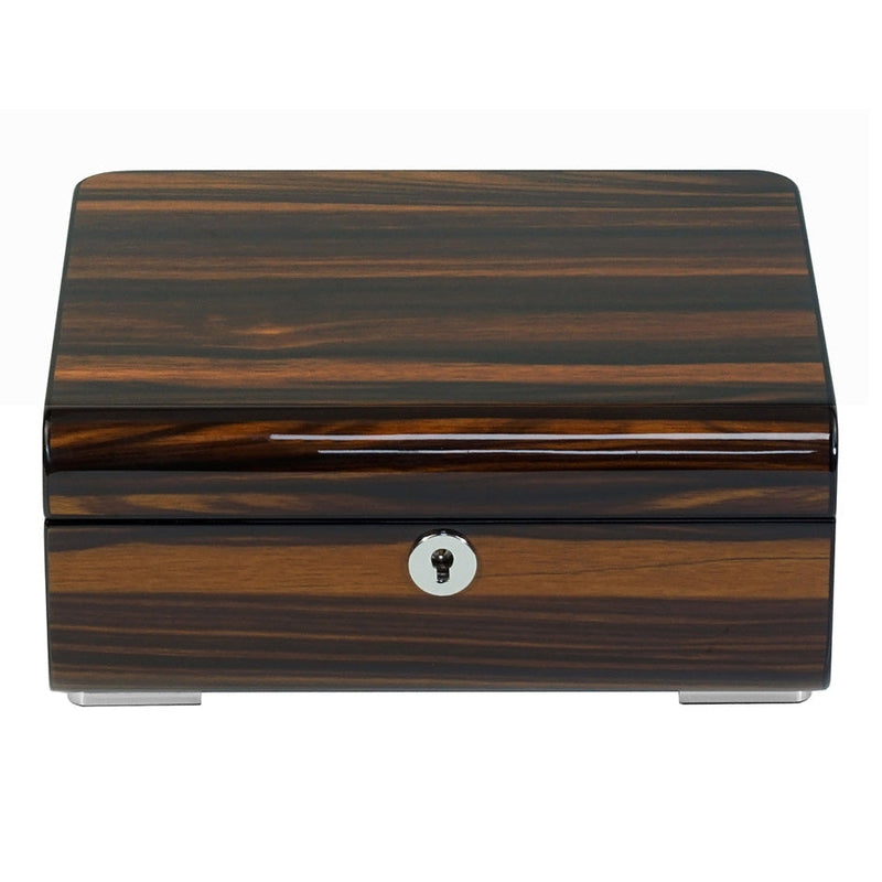 Watch Box for 6 Watches Superb Quality Macassar with Solid Lid by Aevitas