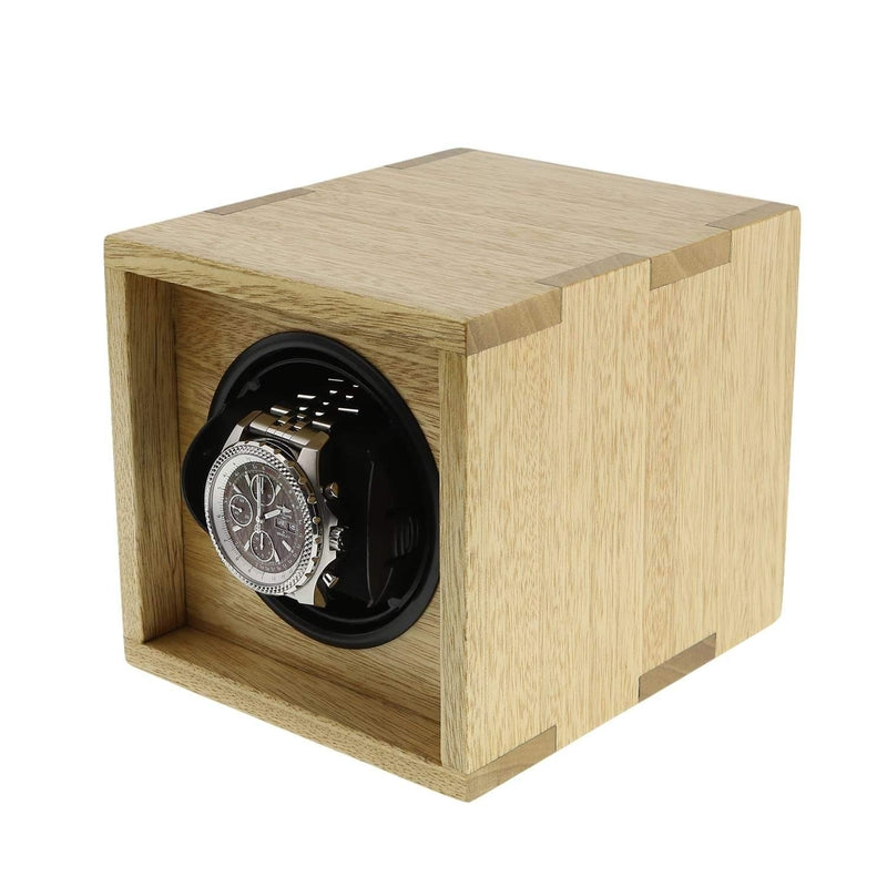 Watch Winder in Idigbo Hard Wood Made in the UK by Aevitas - Swiss Watch Store UK