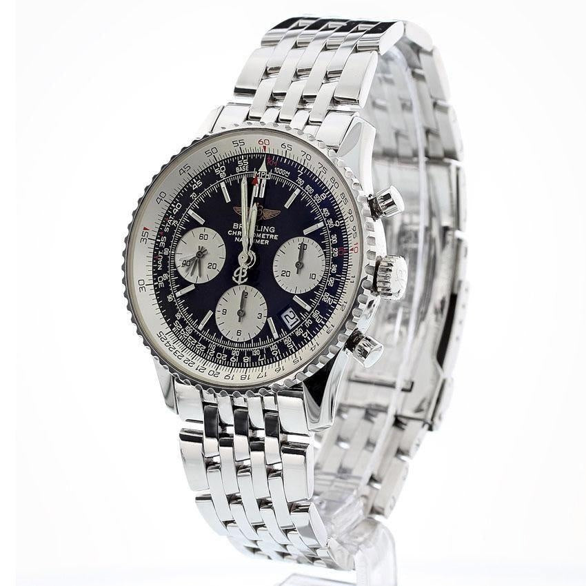 Breitling Navitimer Steel Automatic Mens Watch A23322 Box-Papers MINT - Swiss Watch Store UK
