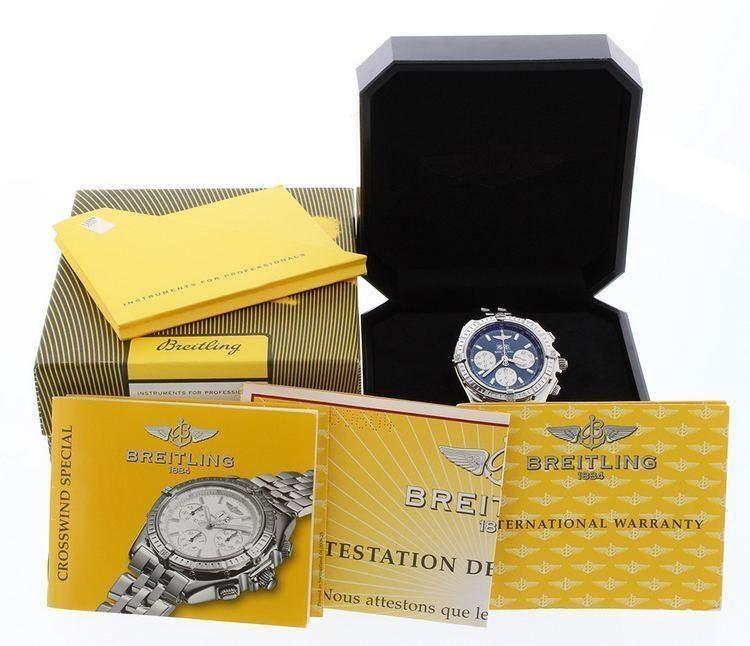 Breitling Crosswind Special Big Date with Blue Dial Complete with Boxes and Papers - Swiss Watch Store UK